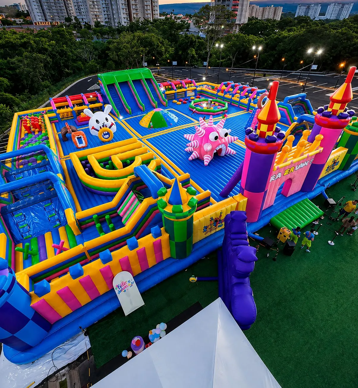 Brinquedos infláveis do Singapura Jumping Park