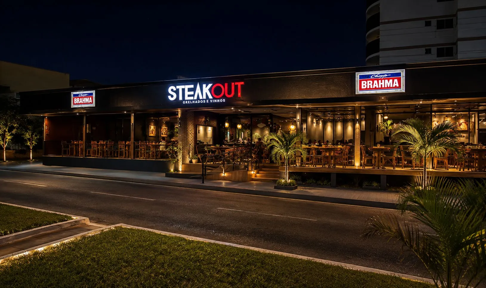 Fachada do Steakout Gastrobar